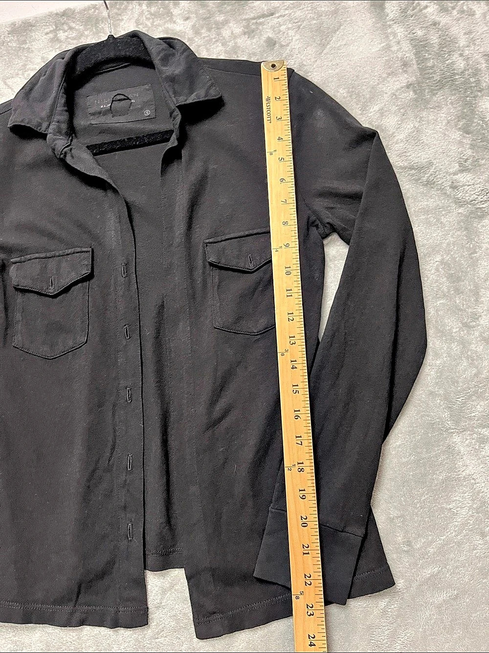 Nili Lotan S Field Shirt Utility Jacket in Black - Picture 5 of 12